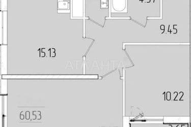2-кімнатна квартира за адресою вул. Краснова (площа 60,2 м²) - Atlanta.ua - фото 10