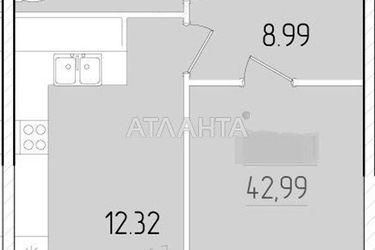 1-room apartment apartment by the address st. Krasnova (area 43,0 m²) - Atlanta.ua - photo 10