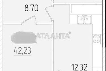 1-кімнатна квартира за адресою вул. Краснова (площа 42,2 м²) - Atlanta.ua - фото 12