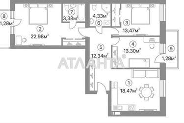 3-кімнатна квартира за адресою вул. Келецька (площа 94,3 м²) - Atlanta.ua - фото 20