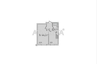 1-комнатная квартира по адресу ул. Сахарова (площадь 44,7 м²) - Atlanta.ua - фото 23