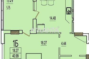 1-кімнатна квартира за адресою вул. Будівельна (площа 52,5 м²) - Atlanta.ua - фото 17