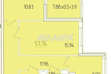 2-кімнатна квартира за адресою вул. Краснова (площа 57,7 м²) - Atlanta.ua - фото 10