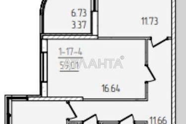 2-кімнатна квартира за адресою вул. Краснова (площа 59 м²) - Atlanta.ua - фото 10