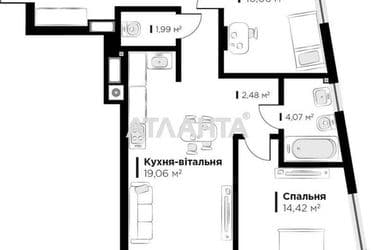 2-кімнатна квартира за адресою вул. Червоної Калини (площа 64 м²) - Atlanta.ua - фото 22