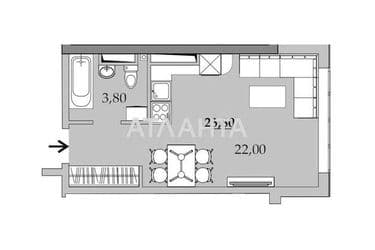 1-room apartment apartment by the address st. Vilyamsa ak (area 25,8 m²) - Atlanta.ua - photo 7