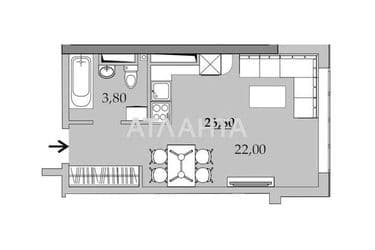 1-комнатная квартира по адресу ул. Вильямса ак. (площадь 25,8 м²) - Atlanta.ua - фото 7