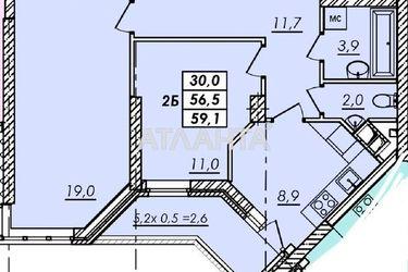 2-rooms apartment apartment by the address st. Ovidiopolskaya dor (area 59 m²) - Atlanta.ua - photo 6