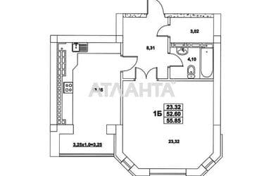 1-room apartment apartment by the address st. Milanskaya (area 56 m²) - Atlanta.ua - photo 15