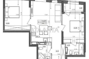 2-комнатная квартира по адресу ул. Ш. Надднепрянское (площадь 66,1 м²) - Atlanta.ua - фото 41