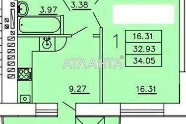 1-room apartment apartment by the address st. Dnepropetr dor Semena Paliya (area 34,1 m²) - Atlanta.ua - photo 6