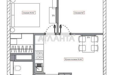 2-rooms apartment apartment by the address st. Zhemchuzhnaya (area 44,1 m²) - Atlanta.ua - photo 27