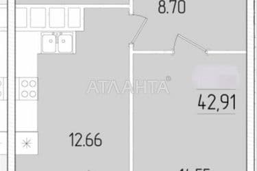 1-комнатная квартира по адресу ул. Краснова (площадь 42 м²) - Atlanta.ua - фото 22