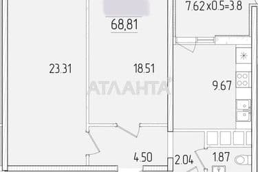 2-кімнатна квартира за адресою вул. Краснова (площа 68,8 м²) - Atlanta.ua - фото 12