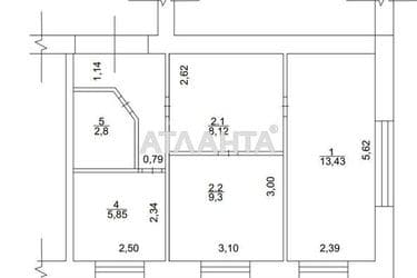 2-rooms apartment apartment by the address st. Beresteyskiy prospektpr t Pobedy (area 43 m²) - Atlanta.ua - photo 22