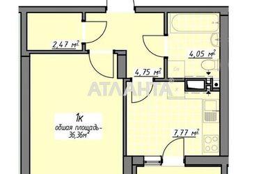 1-кімнатна квартира за адресою вул. Воробйова ак. (площа 36,4 м²) - Atlanta.ua - фото 14