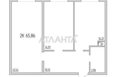 2-кімнатна квартира за адресою вул. Перлинна (площа 65,1 м²) - Atlanta.ua - фото 12