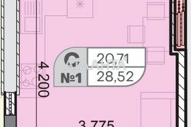 1-комнатная квартира по адресу ул. Вильямса ак. (площадь 28,5 м²) - Atlanta.ua - фото 4