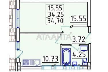 1-кімнатна квартира за адресою Люстдорфська дор. (площа 37,7 м²) - Atlanta.ua - фото 17