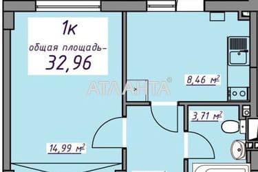 1-кімнатна квартира за адресою вул. Масив 10 (площа 32,6 м²) - Atlanta.ua - фото 16