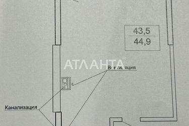 1-комнатная квартира по адресу Тополинный пер. (площадь 44,9 м²) - Atlanta.ua - фото 10