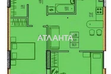 2-кімнатна квартира за адресою Фонтанська дор. (площа 57,3 м²) - Atlanta.ua - фото 18