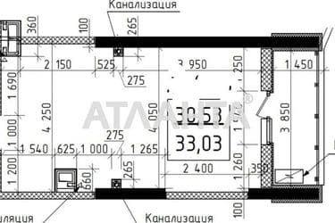 1-кімнатна квартира за адресою вул. Дача Ковалевського (площа 33,0 м²) - Atlanta.ua - фото 22