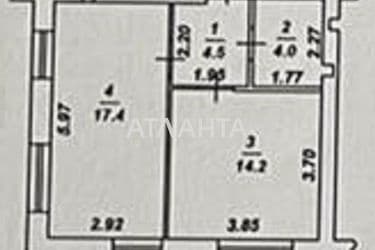 1-кімнатна квартира за адресою вул. Промислова (площа 41 м²) - Atlanta.ua - фото 45