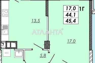 1-room apartment apartment by the address st. Ovidiopolskaya dor (area 45 m²) - Atlanta.ua - photo 27