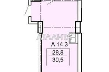 1-комнатная квартира по адресу Тополинный пер. (площадь 30,5 м²) - Atlanta.ua - фото 10