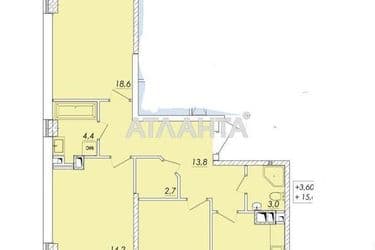 3-кімнатна квартира за адресою Овідіопольська дор. (площа 88,1 м²) - Atlanta.ua - фото 14