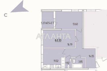 2-rooms apartment apartment by the address st. Krasnova (area 63,3 m²) - Atlanta.ua - photo 14