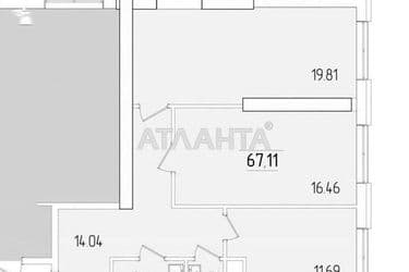 2-кімнатна квартира за адресою вул. Краснова (площа 67,1 м²) - Atlanta.ua - фото 14