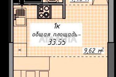 1-кімнатна квартира за адресою Курортний пров. (площа 33,6 м²) - Atlanta.ua - фото 14