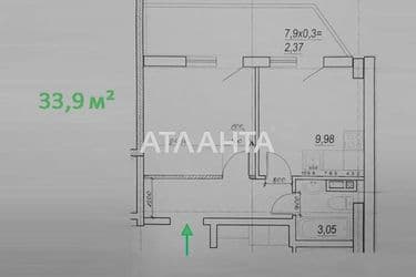 1-комнатная квартира по адресу Вокзальный пер. (площадь 33,9 м²) - Atlanta.ua - фото 15