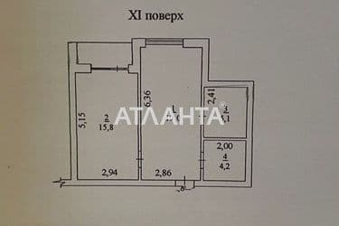 1-room apartment apartment by the address st. Geranevaya (area 46,1 m²) - Atlanta.ua - photo 8