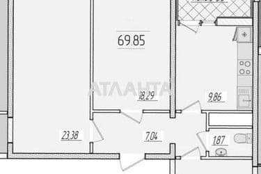 2-комнатная квартира по адресу ул. Краснова (площадь 69,9 м²) - Atlanta.ua - фото 10