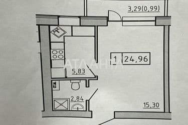 1-room apartment apartment by the address st. Spreysa (area 25 m²) - Atlanta.ua - photo 24