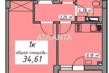 1-комнатная квартира по адресу ул. Массив 10 (площадь 34,7 м²) - Atlanta.ua - фото 32