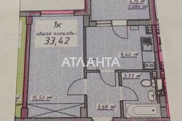 1-room apartment apartment by the address st. Massiv 10 (area 33,4 m²) - Atlanta.ua - photo 11