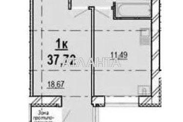 1-кімнатна квартира за адресою вул. Генерала Гандзюка (площа 37,7 м²) - Atlanta.ua - фото 22