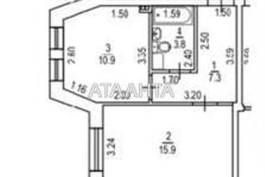 1-кімнатна квартира за адресою вул. Тульська (площа 37,9 м²) - Atlanta.ua - фото 21