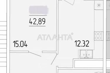 1-кімнатна квартира за адресою вул. Краснова (площа 42,9 м²) - Atlanta.ua - фото 14