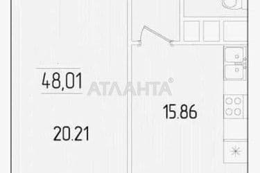 1-комнатная квартира по адресу ул. Краснова (площадь 48 м²) - Atlanta.ua - фото 10