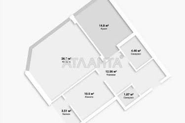 2-кімнатна квартира за адресою вул. Юності (площа 74 м²) - Atlanta.ua - фото 43