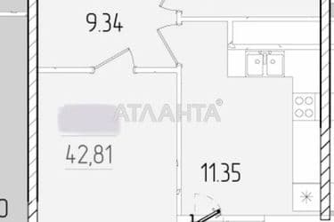 1-комнатная квартира по адресу ул. Краснова (площадь 42,8 м²) - Atlanta.ua - фото 10