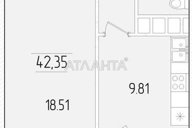 1-кімнатна квартира за адресою вул. Краснова (площа 42,4 м²) - Atlanta.ua - фото 9