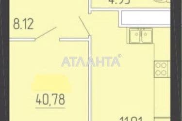 1-кімнатна квартира за адресою вул. Краснова (площа 40,8 м²) - Atlanta.ua - фото 14