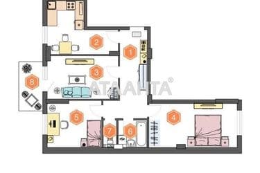 3-кімнатна квартира за адресою вул. Сахарова (площа 73,5 м²) - Atlanta.ua - фото 12