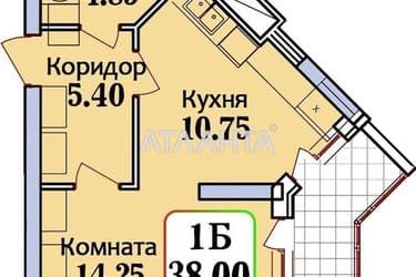 1-кімнатна квартира за адресою вул. Героїв Крут (площа 37,9 м²) - Atlanta.ua - фото 9